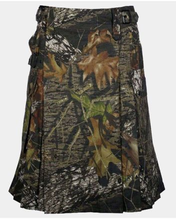 Jungle Camo Utility Kilt with Cargo Pockets Modern Kilt