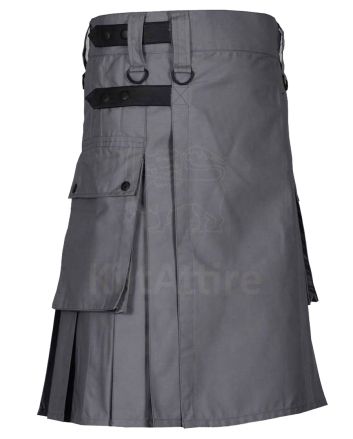 Lautreamont Gaultier Men Black Utility Kilt