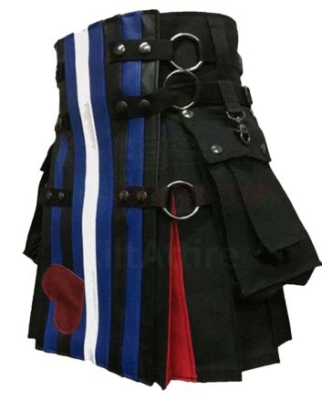 Leather Pride Flag Kilt