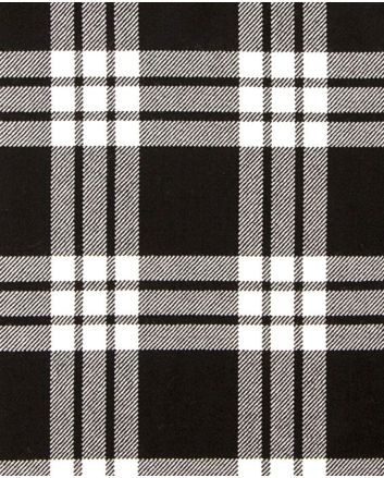 Macfarlane Black & White Modern Tartan Kilt