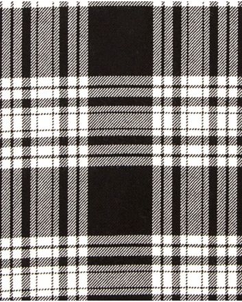 Menzies Black & White Modern Tartan Kilt