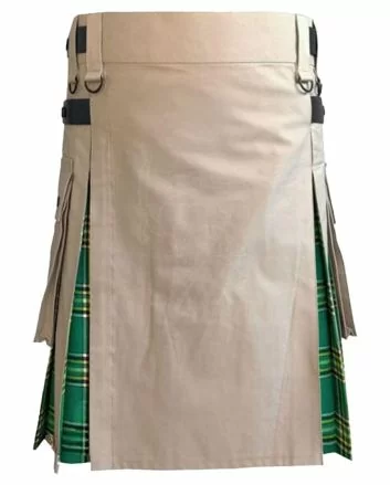 Modern Irish Tartan Hybrid Utility Kilt