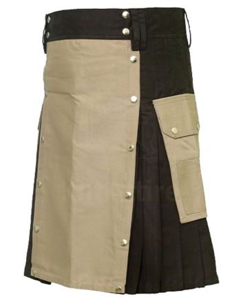 Modern Two Tone Hybrid Utility Kilt