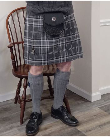 Monochromatic Tartan Kilt