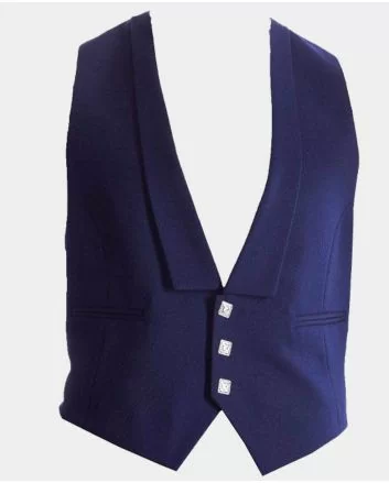 Navy Blue Prince Charlie Jacket and Waistcoat