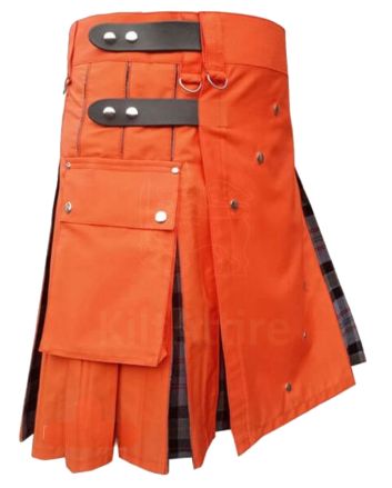 Orange Deluxe Utility Hybrid Kilt
