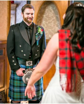 Premium Prince Charlie Wedding Kilt Outfit Deluxe Package 