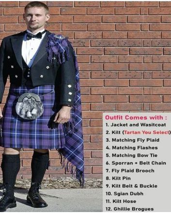 Prince Charlie Kilt Outfit for Men 