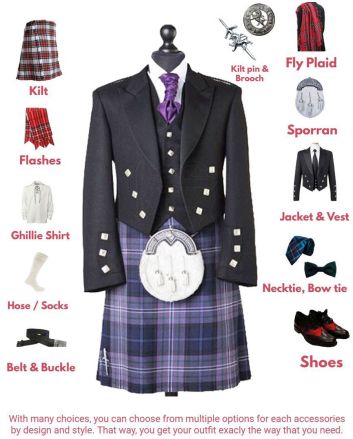 Prince Charlie Wedding Kilt Outfit For Men