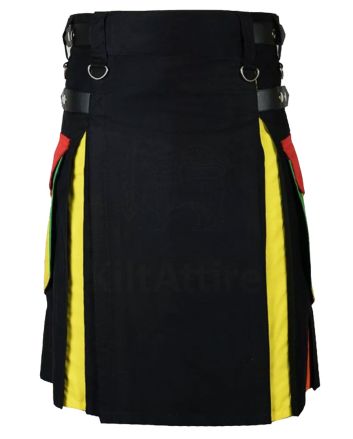 Rainbow Cotton Hybrid Utility Kilt