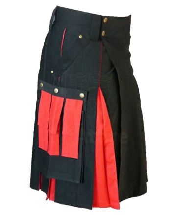 Red Hybrid Utility Kilt
