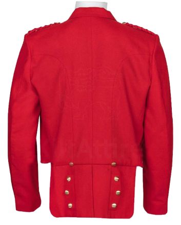 Red Prince Charlie Kilt Jacket