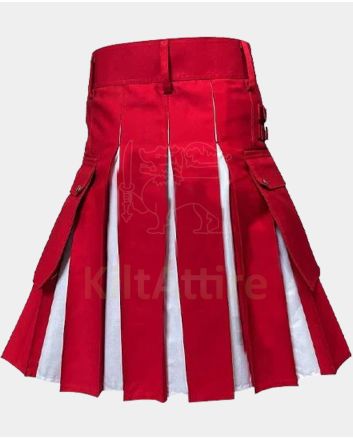 Red & White Santa Claus Hybrid Utility Kilt