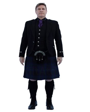 Robertson Red Modern Tartan Argyle Oufit 