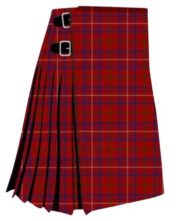 Rose Red Modern Tartan Kilt