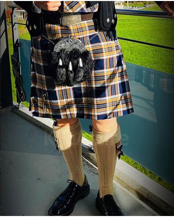 Stewart Navy Blue Modern Tartan Kilt