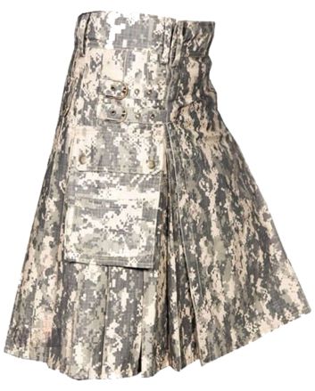 Tactical Digital Camo Kilt For Men