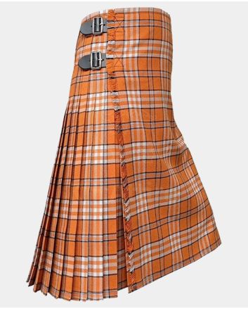 Tennessee Volunteer Orange Modern Tartan Kilt