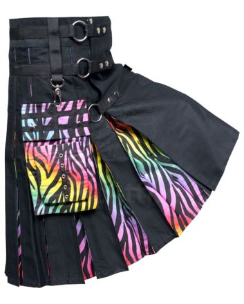Tiger Striped Pride Rainbow Hybrid Utility Kilt