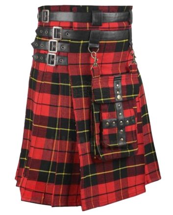 Wallace Clan Tartan Utility Kilt