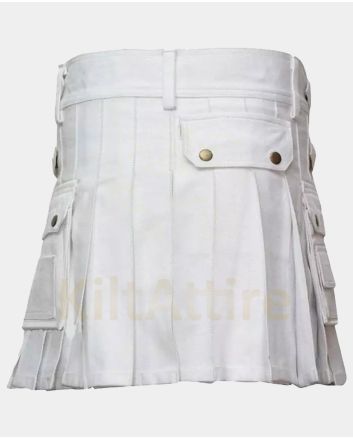White Ladies Mini Santa Christmas Kilt