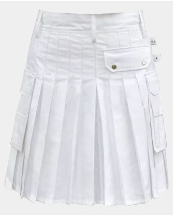 White Plain Santa Christmas Kilt