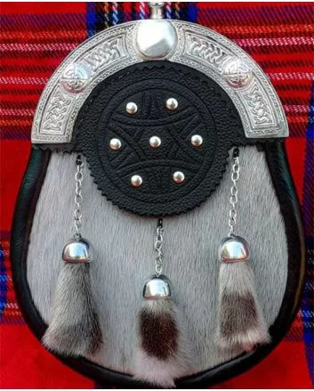 White Seal Skin Full Dress Sporran