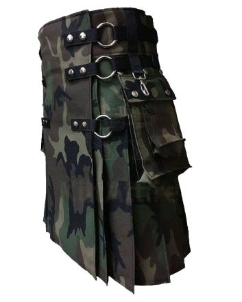 Woodland Camouflage Gothic Kilt