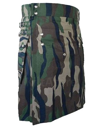 WoodLand Camouflage Kilt