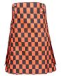 Black and Orange Hybrid Utility Kilt 