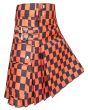 Black and Orange Hybrid Utility Kilt Side