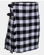 Black and White Tartan Kilt