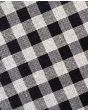 Black and White Tartan Kilt Fabric
