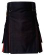 Black Hybrid Utility Bear Pride Kilt Front