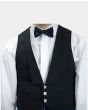 Black Prince Charlie Jacket and Waistcoat Set For Men