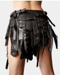 Black Warriors leather Modern Mini Kilt