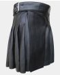 Black Women Leather Kilt