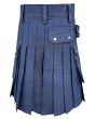 Blue Denim Kilt Back