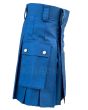 Blue Utility Kilt Side