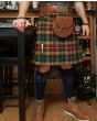 Buchanan Muted Tartan kilt Front 
