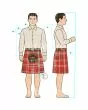 Camel Thomson Tartan Kilt Deal SizeChart