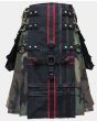 Camouflage Gothic Utility Kilt For Men