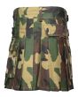 Camouflage Women Utility Kilt Back
