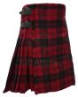 Campbell Red Muted Tartan Kilt Side