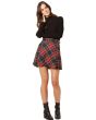 Checked Kilt Mini Skirt 