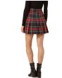 Checked Kilt Mini Skirt Back