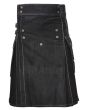 Contrast Stitch Utility Kilt