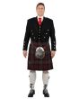 Fraser Red Modern Prince Charlie Kilt Outfit Second
