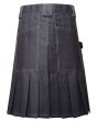 Grey Heavy Duty Working Kilt Back