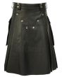 Handmade 100% Genune Leather Kilt